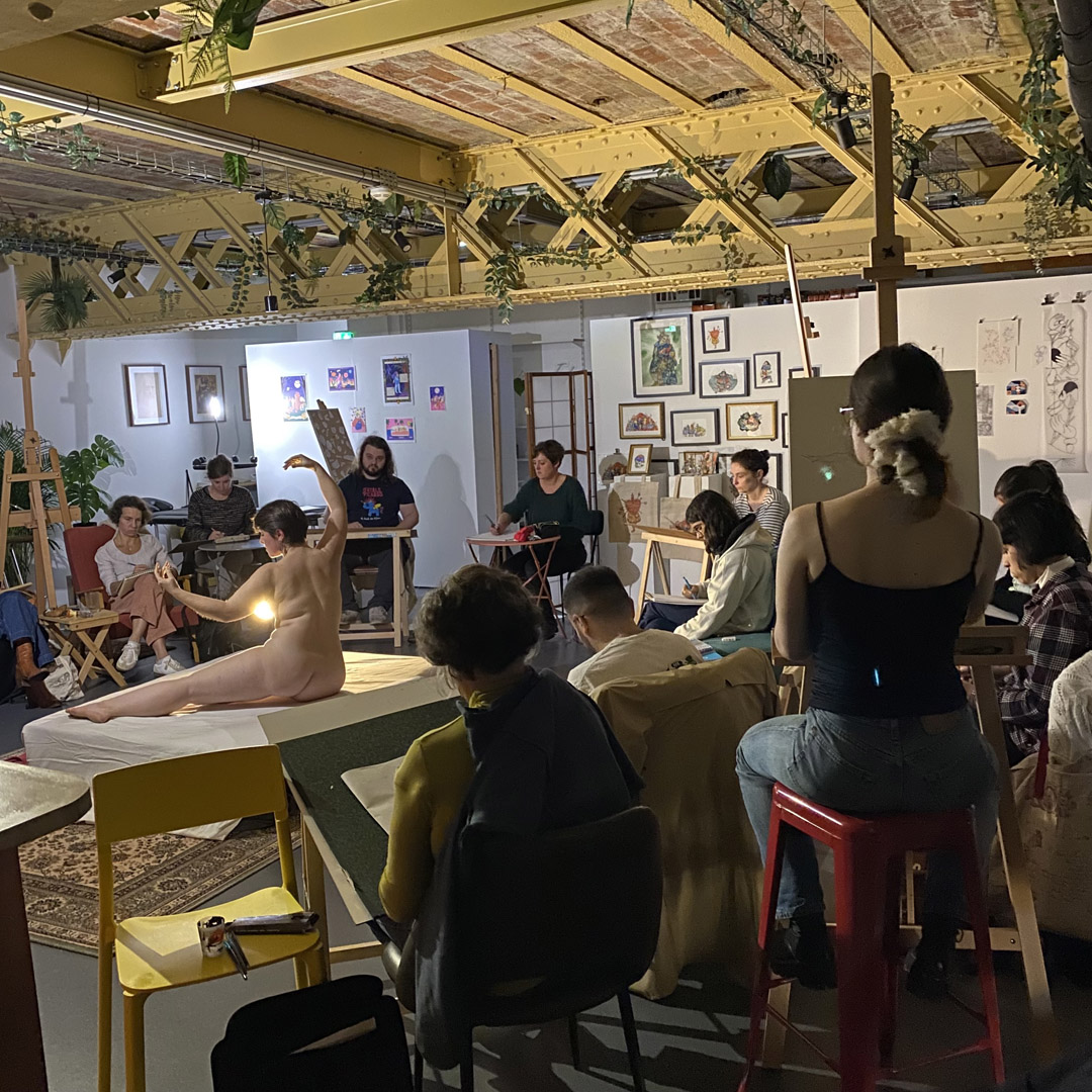 cours modele vivant nue moon creative workspace bordeaux gironde 3
